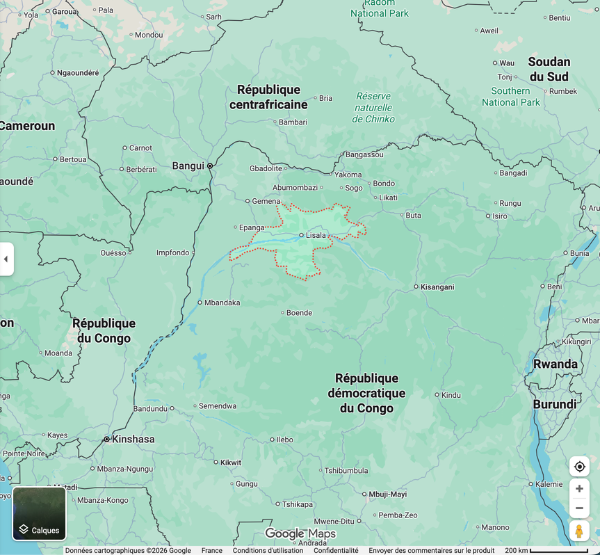Carte Google Maps de Crysos Coopérative minière